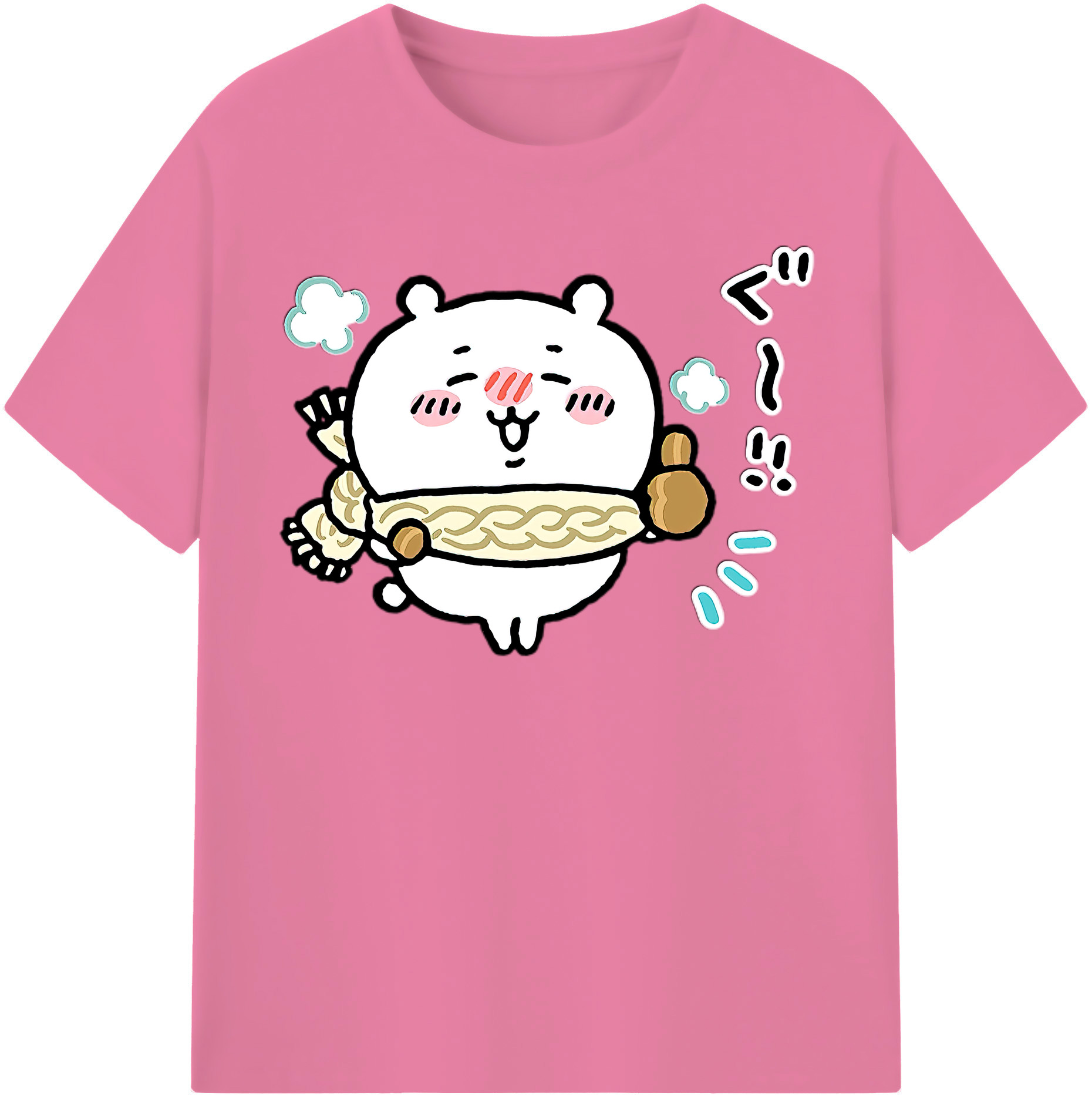（画像用） ちいかわ ちいかわ Chii-kawa chiikawa 綿100％半袖Tシャツ（フロントプリント）
